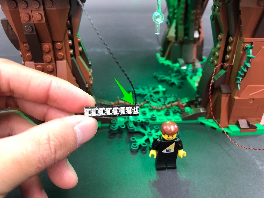 Lego 1x 63141 Black String with End Studs 21L overall 10236 Ewok Village 