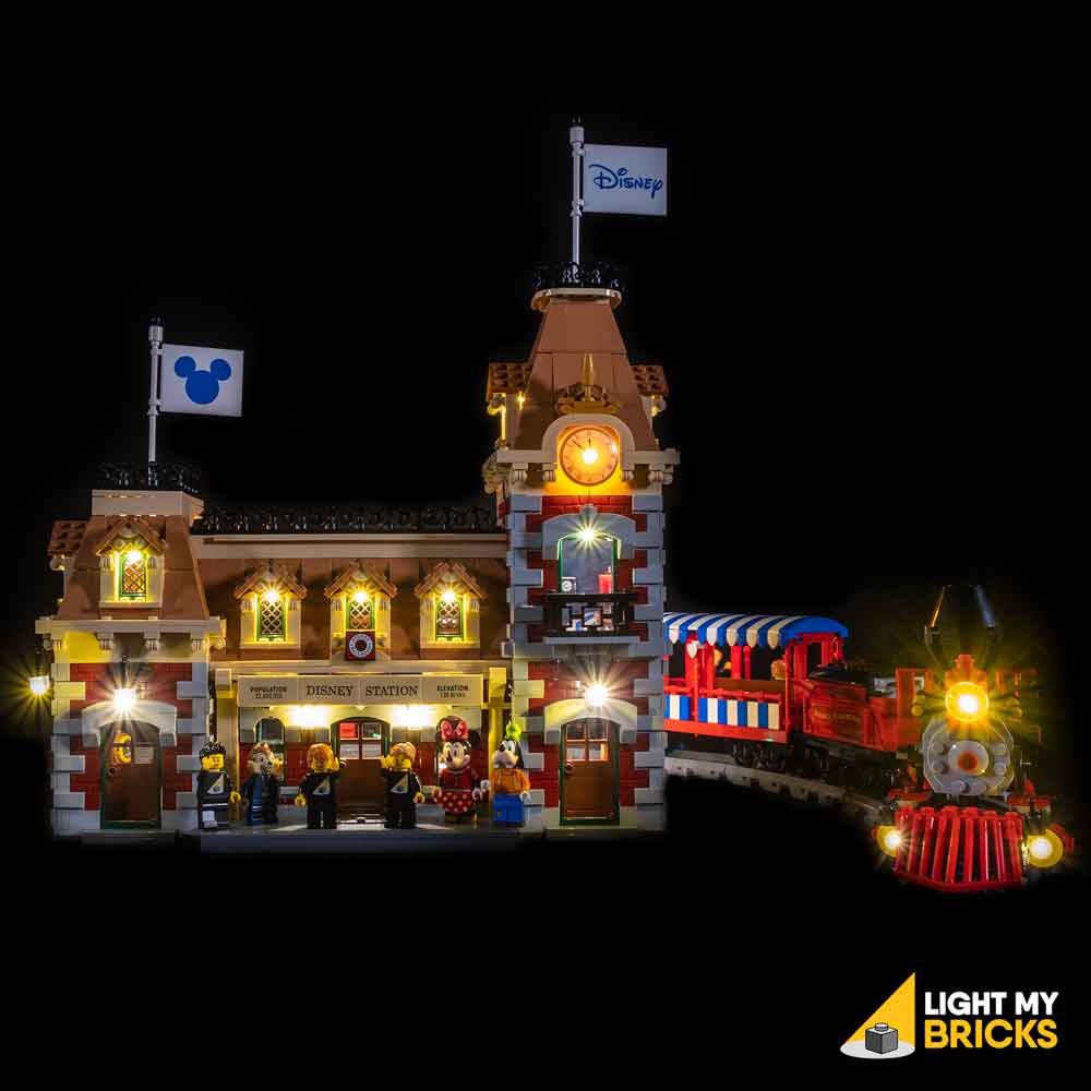 LED Light kit for LEGO Disney Train Station 71044 USB Powered LIGHT MY BRICKS 